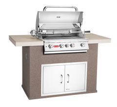 Outdoor Kitchen Island Bull Master Q Outdoor Kitchen Island, 75,000 BTU Angus 4-Burner Grill, 31004
