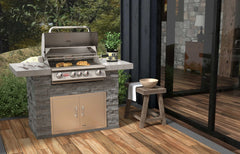 Outdoor Kitchen Island Bull Master Q Outdoor Kitchen Island, 75,000 BTU Angus 4-Burner Grill, 31004