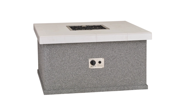 Gas Fire Pit Bull Small Square Gas Fire Pit, 35,000 BTU Stainless Burner, 43" x 43", Liquid Propane, 31125