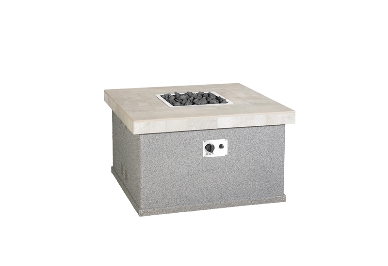Gas Fire Pit Bull Small Square Gas Fire Pit, 35,000 BTU Stainless Burner, 43" x 43", Liquid Propane, 31125