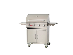 Freestanding Gas Grill Bull 30" Outlaw Complete Cart 4-Burner Gas Grill, 60,000 BTU, 304 Stainless, 26001 / 26002