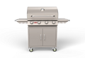 Freestanding Gas Grill Bull 30" Outlaw Complete Cart 4-Burner Gas Grill, 60,000 BTU, 304 Stainless, 26001 / 26002