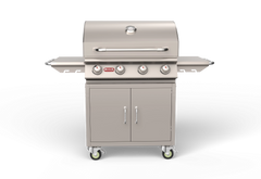 Freestanding Gas Grill Bull 30" Outlaw Complete Cart 4-Burner Gas Grill, 60,000 BTU, 304 Stainless, 26001 / 26002