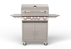 Freestanding Gas Grill Bull 30" Angus Premium Complete Cart Gas Grill, 75,000 BTU with Infrared Back Burner, 44000 / 44001