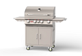 Freestanding Gas Grill Bull 30" Angus Premium Complete Cart Gas Grill, 75,000 BTU with Infrared Back Burner, 44000 / 44001