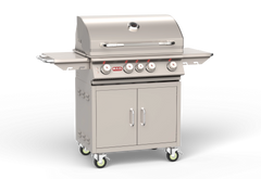 Freestanding Gas Grill Bull 30" Angus Premium Complete Cart Gas Grill, 75,000 BTU with Infrared Back Burner, 44000 / 44001