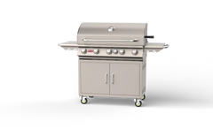 Freestanding Gas Grill Bull 38" Brahma Complete Cart 5-Burner Gas Grill, 90,000 BTU with Infrared Back Burner, 55000 / 55001