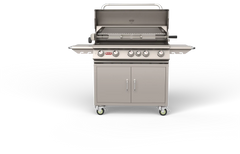 Freestanding Gas Grill Bull 38" Brahma Complete Cart 5-Burner Gas Grill, 90,000 BTU with Infrared Back Burner, 55000 / 55001
