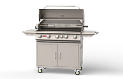 Freestanding Gas Grill Bull 38" Brahma Complete Cart 5-Burner Gas Grill, 90,000 BTU with Infrared Back Burner, 55000 / 55001