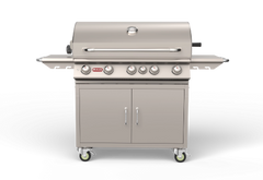 Freestanding Gas Grill Bull 38" Brahma Complete Cart 5-Burner Gas Grill, 90,000 BTU with Infrared Back Burner, 55000 / 55001