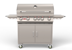 Freestanding Gas Grill Bull 38" Brahma Complete Cart 5-Burner Gas Grill, 90,000 BTU with Infrared Back Burner, 55000 / 55001