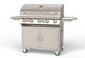 Freestanding Gas Grill Bull 38" Brahma Complete Cart 5-Burner Gas Grill, 90,000 BTU with Infrared Back Burner, 55000 / 55001