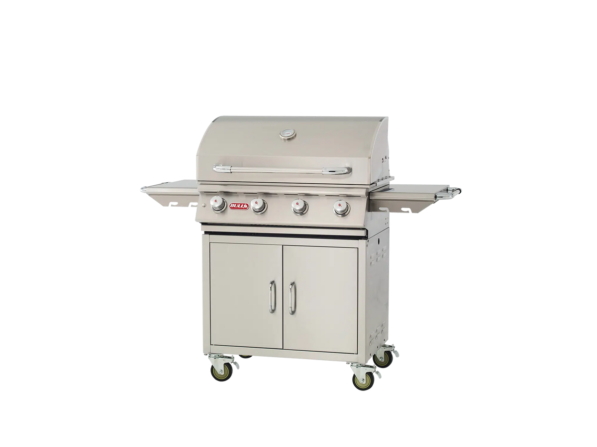 Freestanding Gas Grill Bull 30" Lonestar Complete Cart 4-Burner Gas Grill, 60,000 BTU, 87001 / 87002