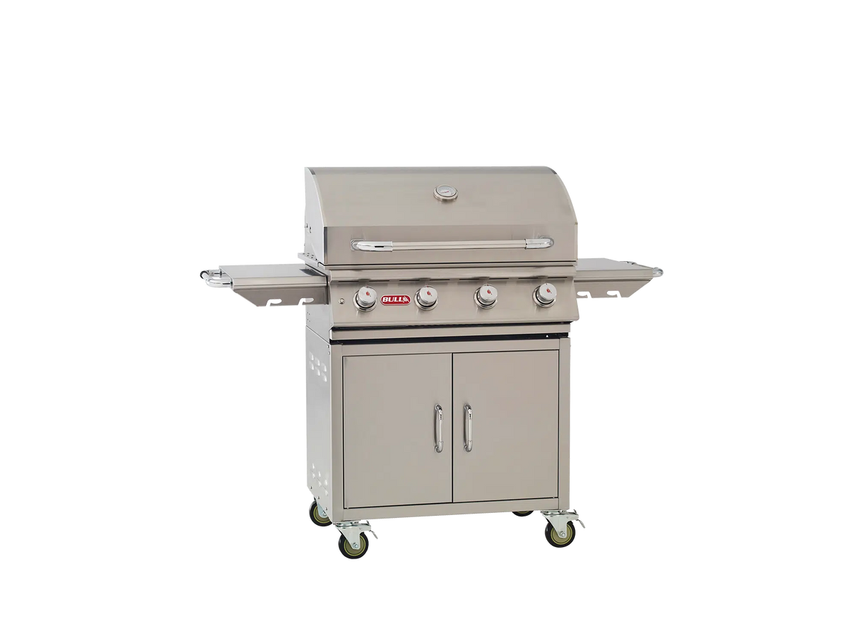 Freestanding Gas Grill Bull 30" Lonestar Complete Cart 4-Burner Gas Grill, 60,000 BTU, 87001 / 87002