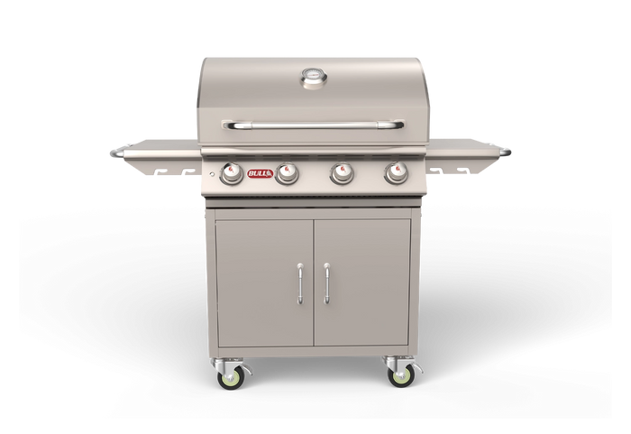 Freestanding Gas Grill Bull 30" Lonestar Complete Cart 4-Burner Gas Grill, 60,000 BTU, 87001 / 87002