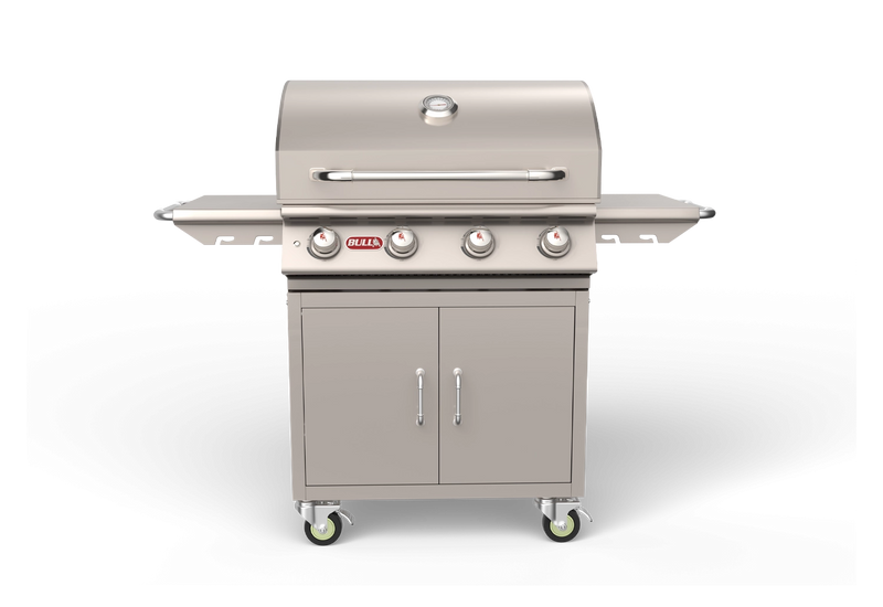 Freestanding Gas Grill Bull 30" Lonestar Complete Cart 4-Burner Gas Grill, 60,000 BTU, 87001 / 87002