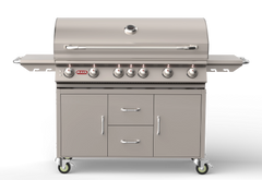 Freestanding Gas Grill Bull 46" Diablo Premium Complete Cart Gas Grill, 105,000 BTU with Infrared Back Burner, 62658 / 62659