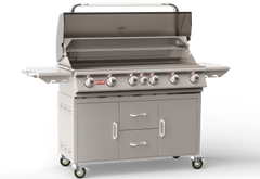Freestanding Gas Grill Bull 46" Diablo Premium Complete Cart Gas Grill, 105,000 BTU with Infrared Back Burner, 62658 / 62659