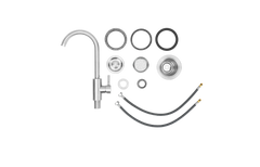 Outdoor Kitchen Sink Bull 18" Premium 304 Stainless Steel Dual Mount Outdoor Sink with Faucet, 12515