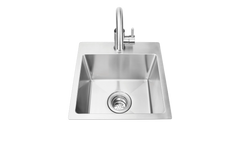 Outdoor Kitchen Sink Bull 18" Premium 304 Stainless Steel Dual Mount Outdoor Sink with Faucet, 12515