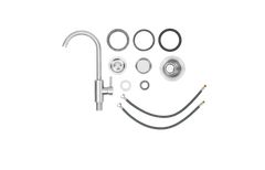 Outdoor Kitchen Sink Bull 15" Premium 304 Stainless Steel Dual Mount Outdoor Sink with Faucet, 12516