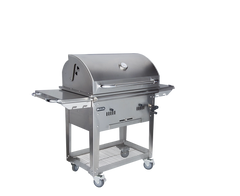 Charcoal Grill Bull Bison Premium Complete Cart Charcoal Grill, 304 Stainless Steel, 575 Sq. In., 88000