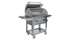 Charcoal Grill Bull Bison Premium Complete Cart Charcoal Grill, 304 Stainless Steel, 575 Sq. In., 88000
