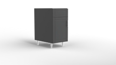Outdoor Kitchen Cabinet Bull DuraCabinet 18" Outdoor Sink Base Cabinet with Left Hinge Door, Marine HDPE, 15791