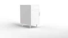 Outdoor Kitchen Cabinet Bull DuraCabinet 18" Outdoor Sink Base Cabinet with Left Hinge Door, Marine HDPE, 15791