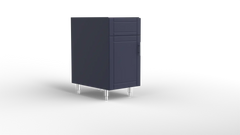 Outdoor Kitchen Cabinet Bull DuraCabinet 18" Outdoor Sink Base Cabinet with Left Hinge Door, Marine HDPE, 15791