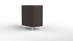 Outdoor Kitchen Cabinet Bull DuraCabinet 18" Outdoor Sink Base Cabinet with Left Hinge Door, Marine HDPE, 15791