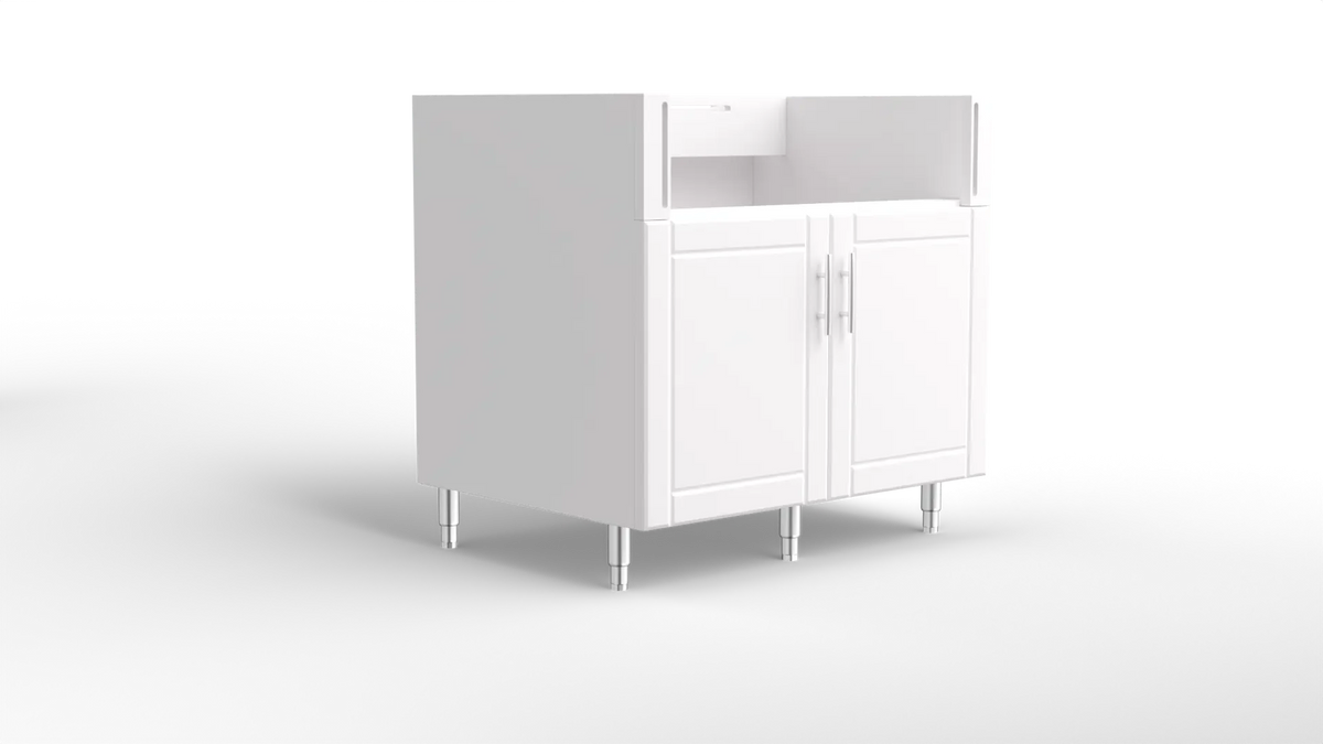 Outdoor Kitchen Cabinet Bull DuraCabinet 36" 4-Burner Grill Base Cabinet, Marine-Grade HDPE, 15792