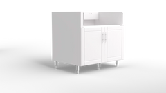 Outdoor Kitchen Cabinet Bull DuraCabinet 36" 4-Burner Grill Base Cabinet, Marine-Grade HDPE, 15792