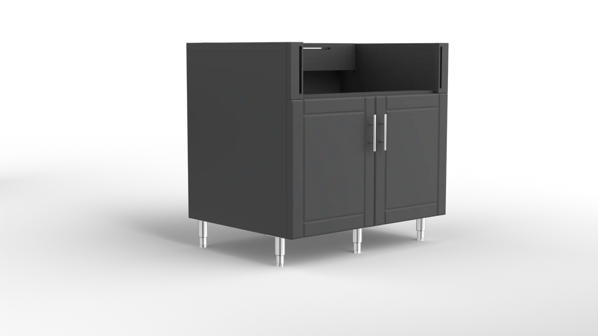 Outdoor Kitchen Cabinet Bull DuraCabinet 36" 4-Burner Grill Base Cabinet, Marine-Grade HDPE, 15792