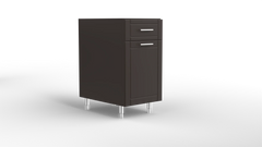Outdoor Kitchen Cabinet Bull DuraCabinet 18" Dual Waste Basket Base Cabinet with Drawer, Marine HDPE, 15794
