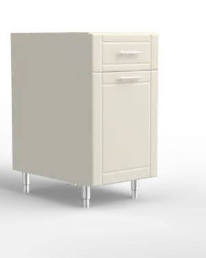 Outdoor Kitchen Cabinet Bull DuraCabinet 18" Dual Waste Basket Base Cabinet with Drawer, Marine HDPE, 15794