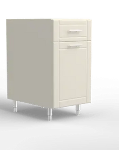 Outdoor Kitchen Cabinet Bull DuraCabinet 18" Dual Waste Basket Base Cabinet with Drawer, Marine HDPE, 15794