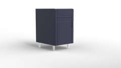 Outdoor Kitchen Cabinet Bull DuraCabinet 21" Outdoor Sink Base Cabinet with Left Hinge Door, Marine HDPE, 15831