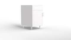 Outdoor Kitchen Cabinet Bull DuraCabinet 21" Outdoor Sink Base Cabinet with Left Hinge Door, Marine HDPE, 15831