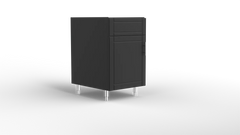 Outdoor Kitchen Cabinet Bull DuraCabinet 21" Outdoor Sink Base Cabinet with Left Hinge Door, Marine HDPE, 15831