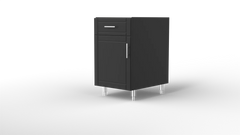 Outdoor Kitchen Cabinet Bull DuraCabinet 21" Base Cabinet with Right Hinge Door & Drawer, Marine HDPE, 15832