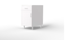 Outdoor Kitchen Cabinet Bull DuraCabinet 21" Base Cabinet with Right Hinge Door & Drawer, Marine HDPE, 15832