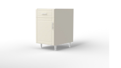 Outdoor Kitchen Cabinet Bull DuraCabinet 21" Base Cabinet with Right Hinge Door & Drawer, Marine HDPE, 15832