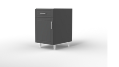 Outdoor Kitchen Cabinet Bull DuraCabinet 21" Base Cabinet with Right Hinge Door & Drawer, Marine HDPE, 15832
