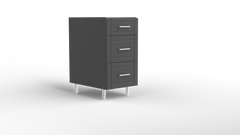 Outdoor Kitchen Cabinet Bull DuraCabinet 18" Three Drawer Outdoor Kitchen Base Cabinet, Marine HDPE, 15835