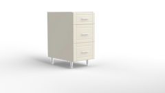 Outdoor Kitchen Cabinet Bull DuraCabinet 18" Three Drawer Outdoor Kitchen Base Cabinet, Marine HDPE, 15835