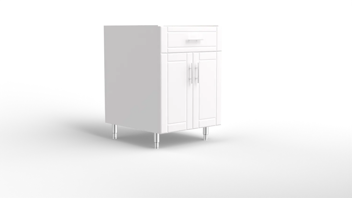 Outdoor Kitchen Cabinet Bull DuraCabinet 24" Two Door Outdoor Base Cabinet with Drawer, Marine HDPE, 15869