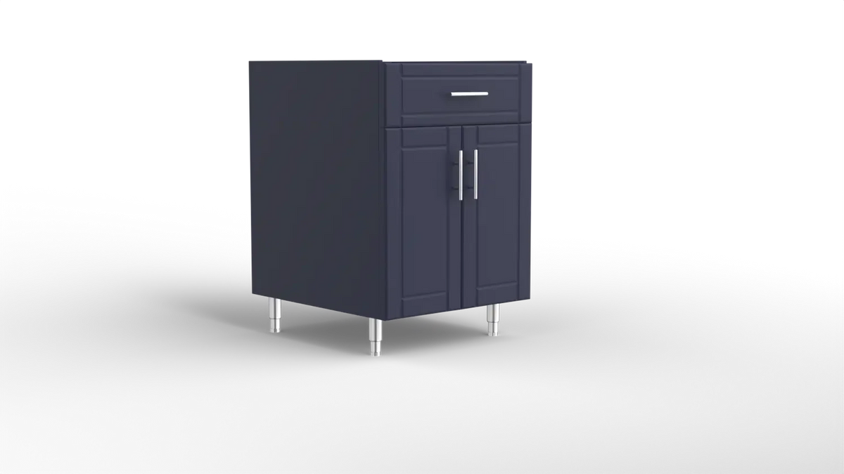 Outdoor Kitchen Cabinet Bull DuraCabinet 24" Two Door Outdoor Base Cabinet with Drawer, Marine HDPE, 15869