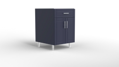 Outdoor Kitchen Cabinet Bull DuraCabinet 24" Two Door Outdoor Base Cabinet with Drawer, Marine HDPE, 15869