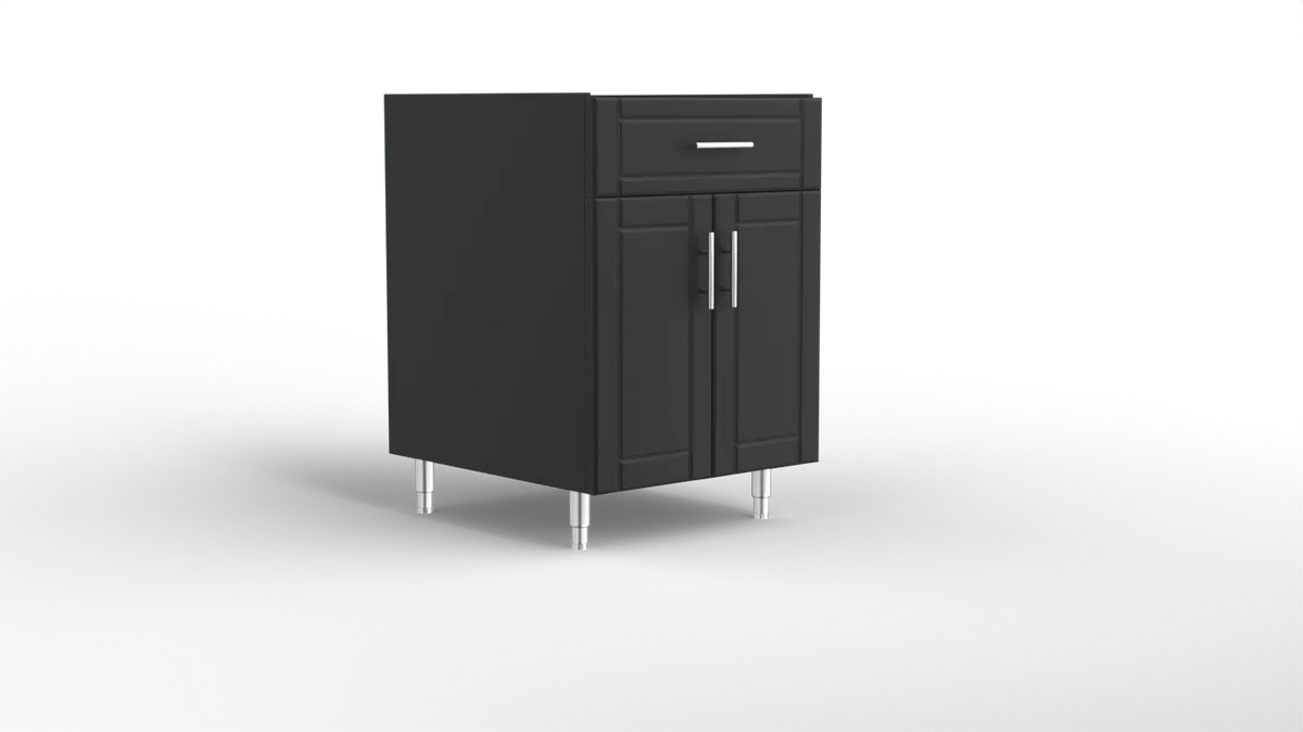 Outdoor Kitchen Cabinet Bull DuraCabinet 24" Two Door Outdoor Base Cabinet with Drawer, Marine HDPE, 15869
